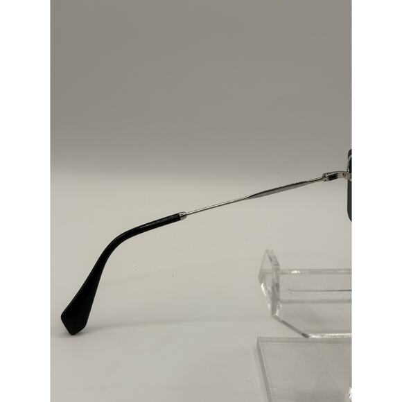 Miu Miu SMU69T Rhinestone Shield Sunglasses Silver Gray 58-18-140 main image 11